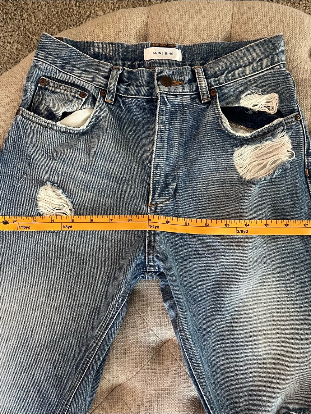 EUC Anine Bing Jackie Jeans in Vintage Wash 25 - Picture 10 of 12